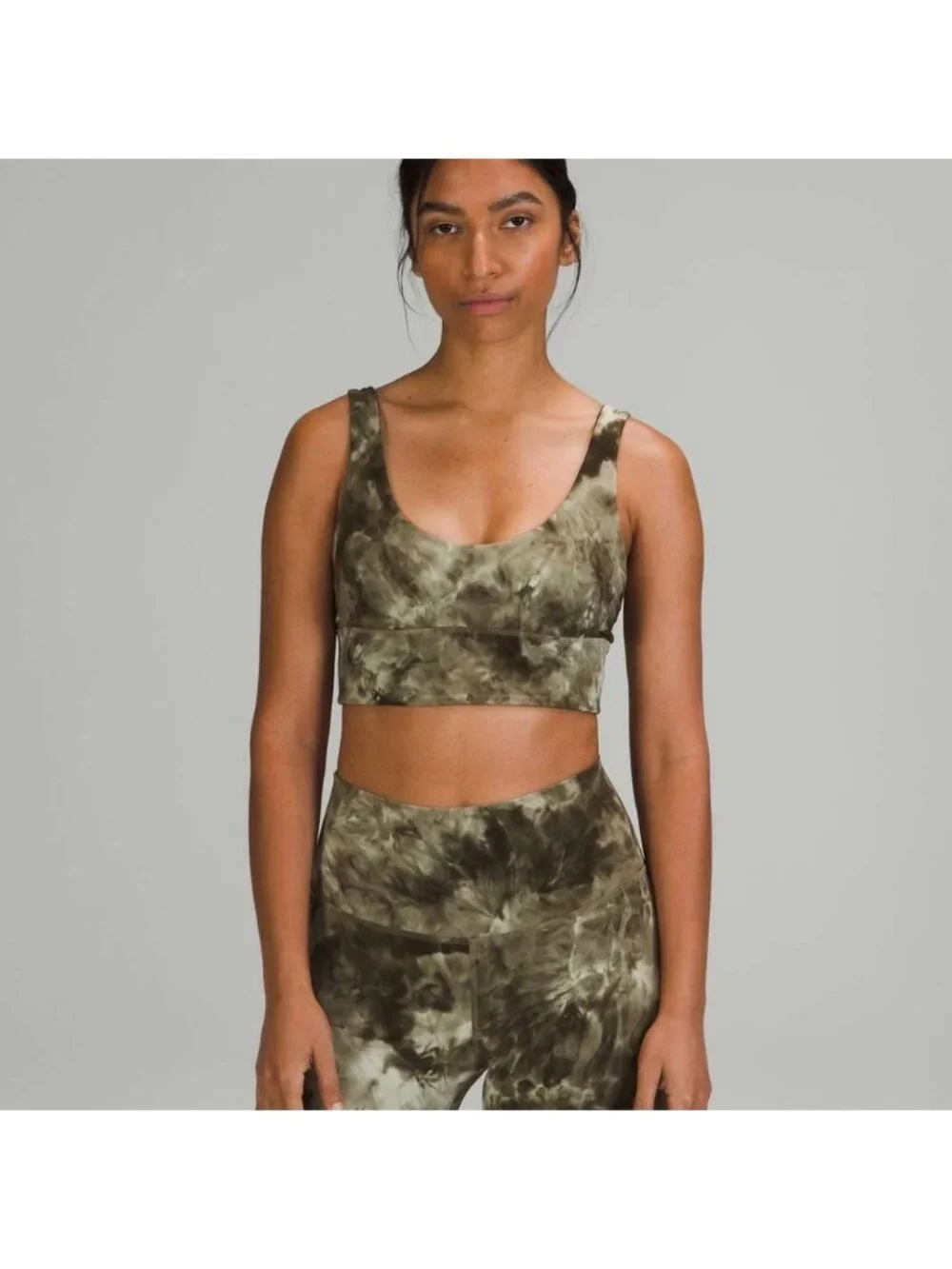 Lululemon Align Reversible Bra *Light Support, A/B Cup Diamond Dye Light Sage